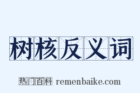 树核反义词是什么意思的图片